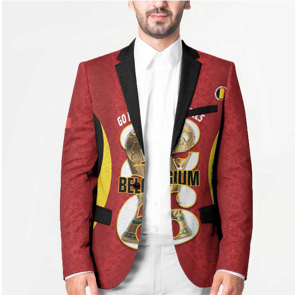 Custom Belgium Football Blazer 2026 Go De Rode Duivels - Wonder Print Shop