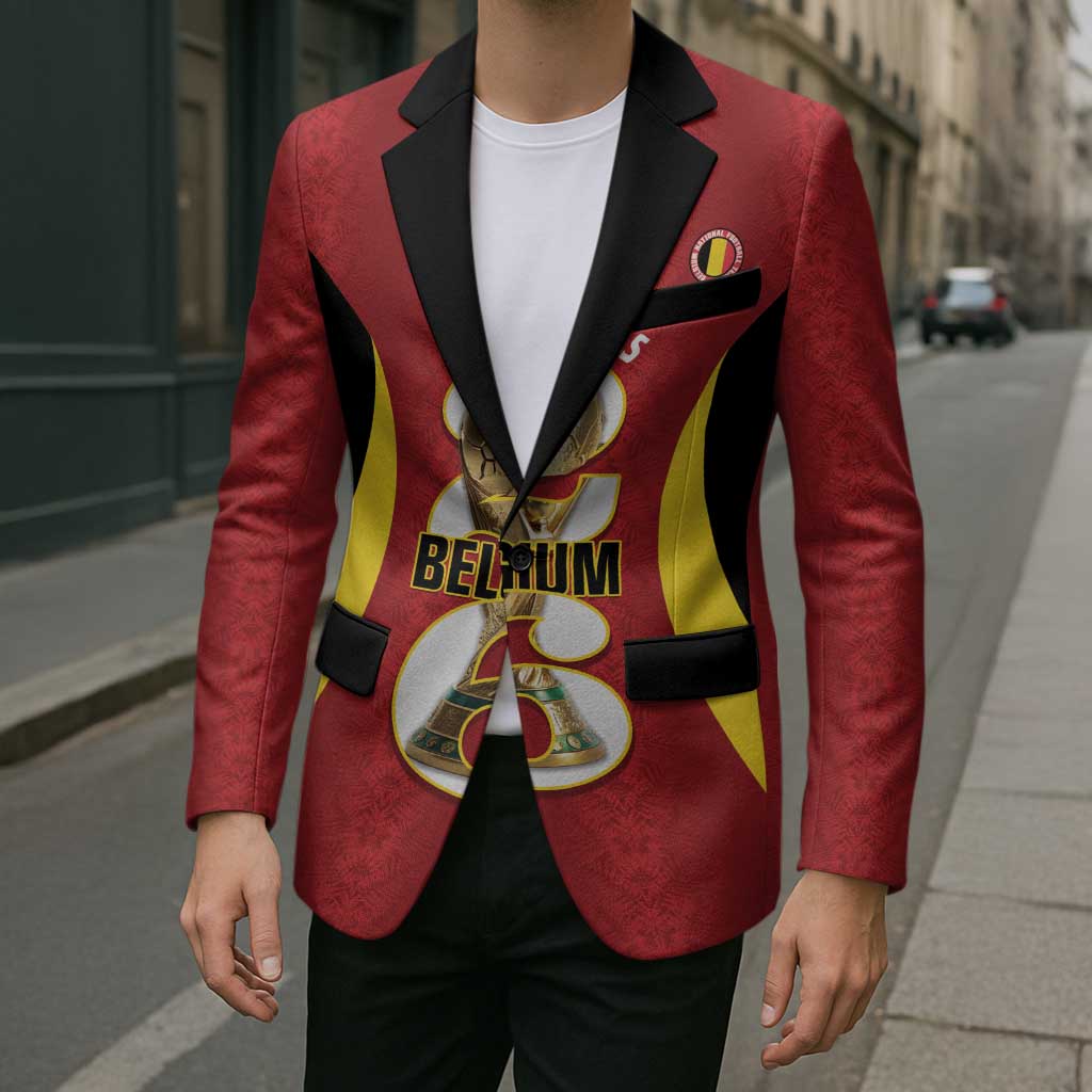 Custom Belgium Football Blazer 2026 Go De Rode Duivels - Wonder Print Shop