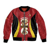 Custom Belgium Football Bomber Jacket 2026 Go De Rode Duivels - Wonder Print Shop