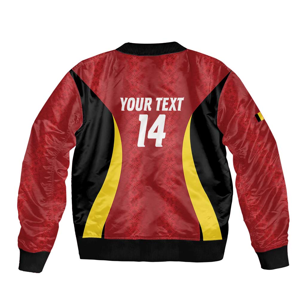 Custom Belgium Football Bomber Jacket 2026 Go De Rode Duivels - Wonder Print Shop