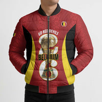 Custom Belgium Football Bomber Puffer Jacket 2026 Go De Rode Duivels - Wonder Print Shop