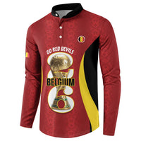 Custom Belgium Football Button Sweatshirt 2026 Go De Rode Duivels - Wonder Print Shop