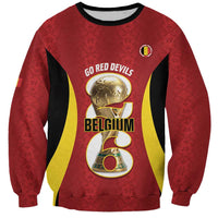 Custom Belgium Football Sweatshirt 2026 Go De Rode Duivels - Wonder Print Shop