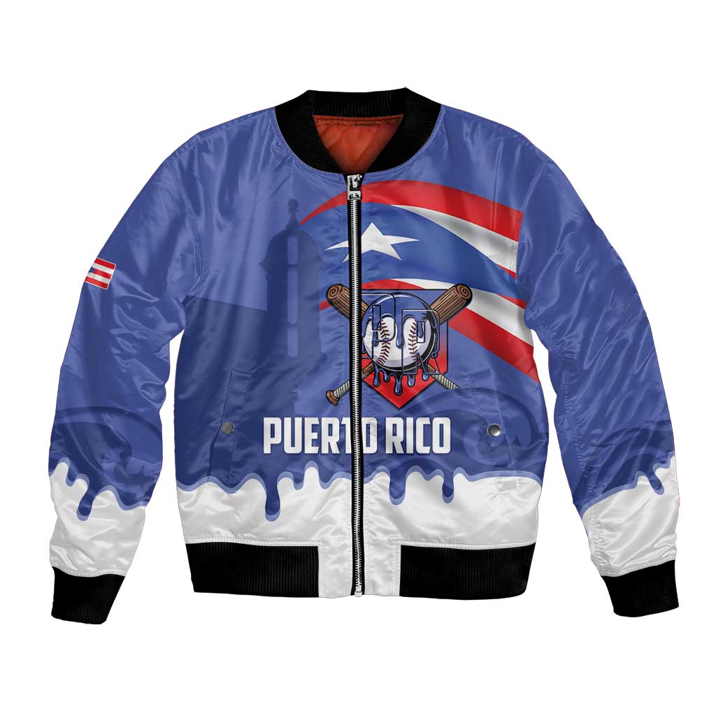 Puerto Rico 2026 Baseball Custom Bomber Jacket Go Puerto Rican El Morro Drip Style