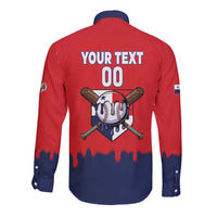 Panama 2026 Baseball Custom Long Sleeve Button Shirt Go Champions Drip Style