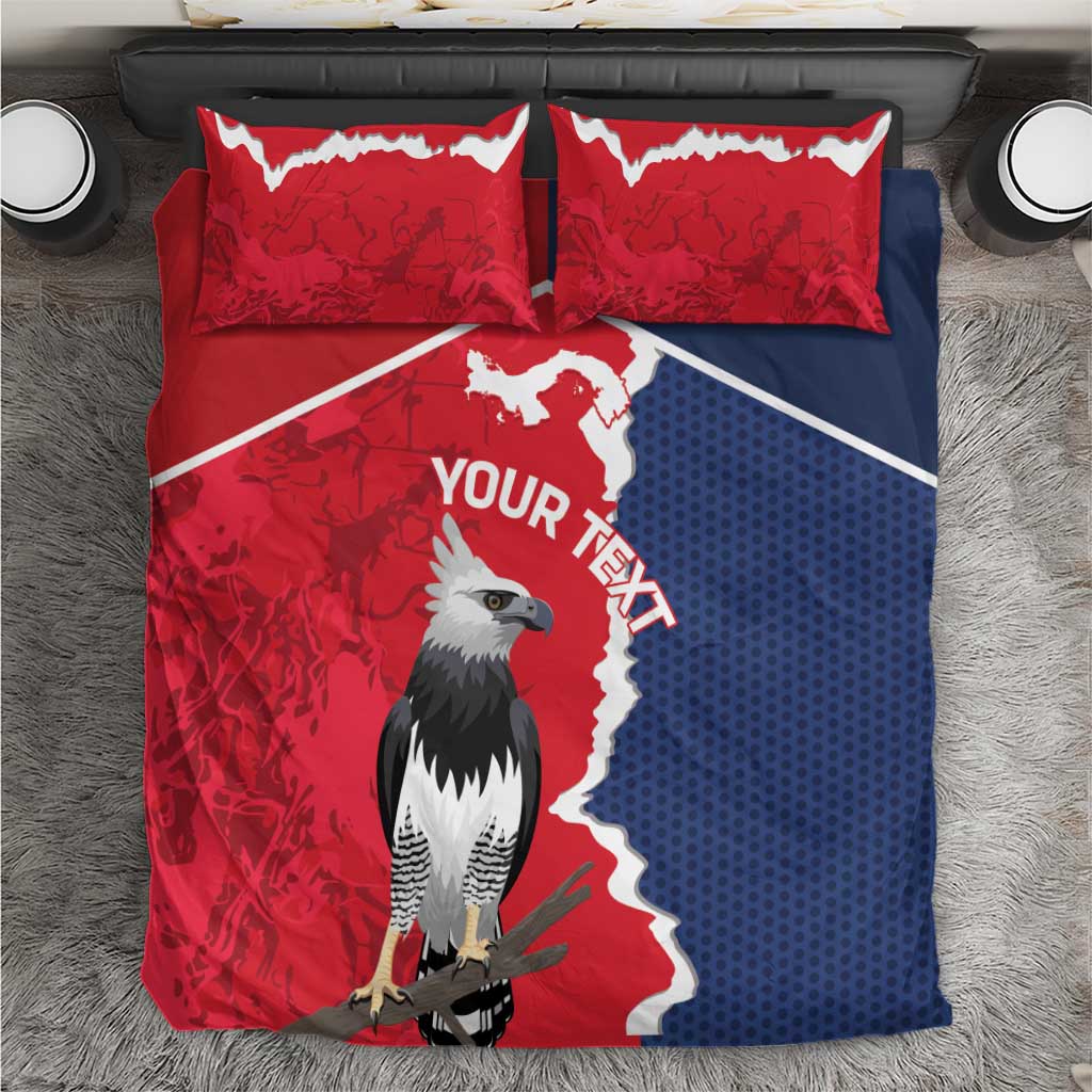 Panama 2026 Football Custom Bedding Set Los Canaleros Harpy Eagle