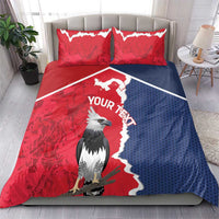 Panama 2026 Football Custom Bedding Set Los Canaleros Harpy Eagle