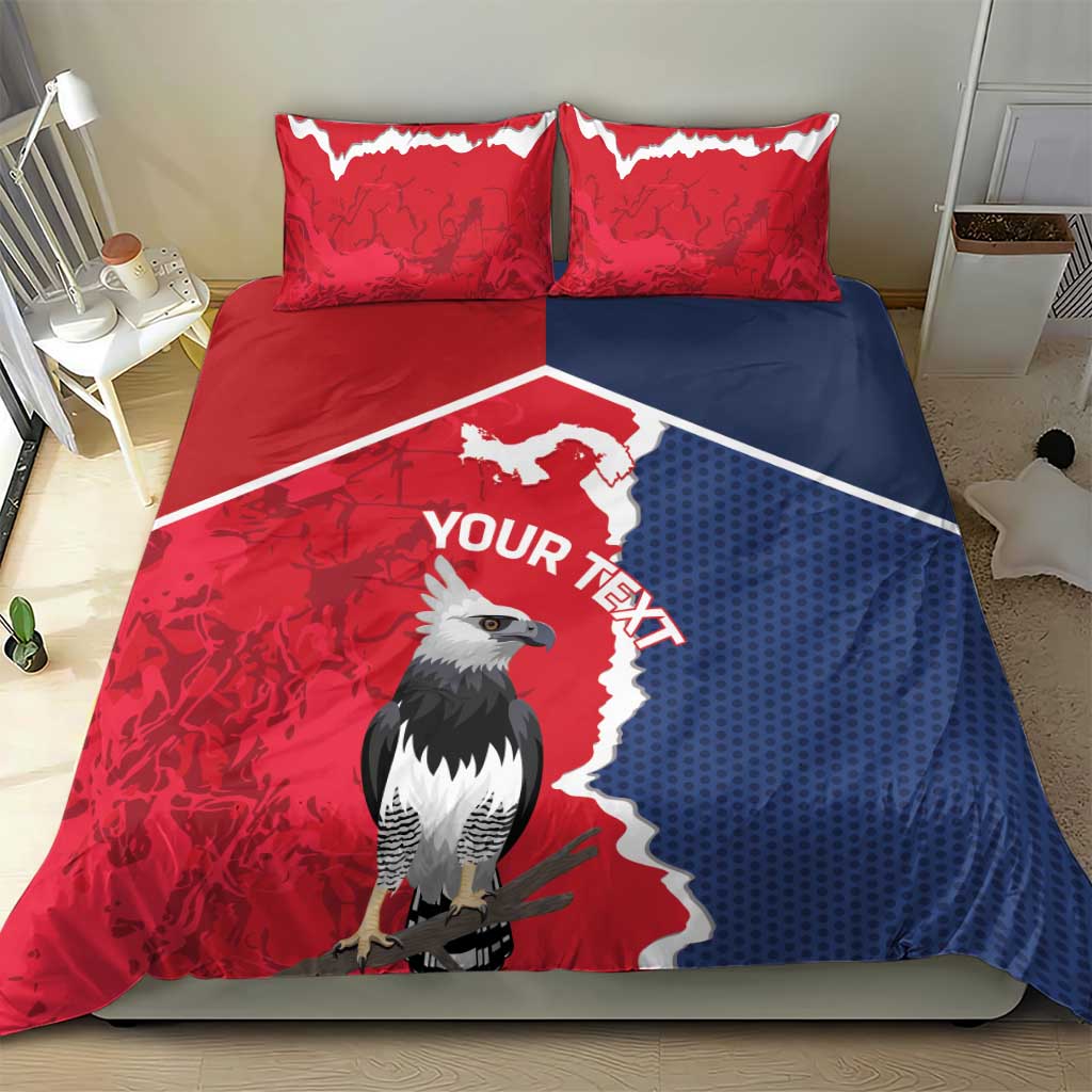 Panama 2026 Football Custom Bedding Set Los Canaleros Harpy Eagle