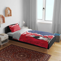 Panama 2026 Football Custom Bedding Set Los Canaleros Harpy Eagle