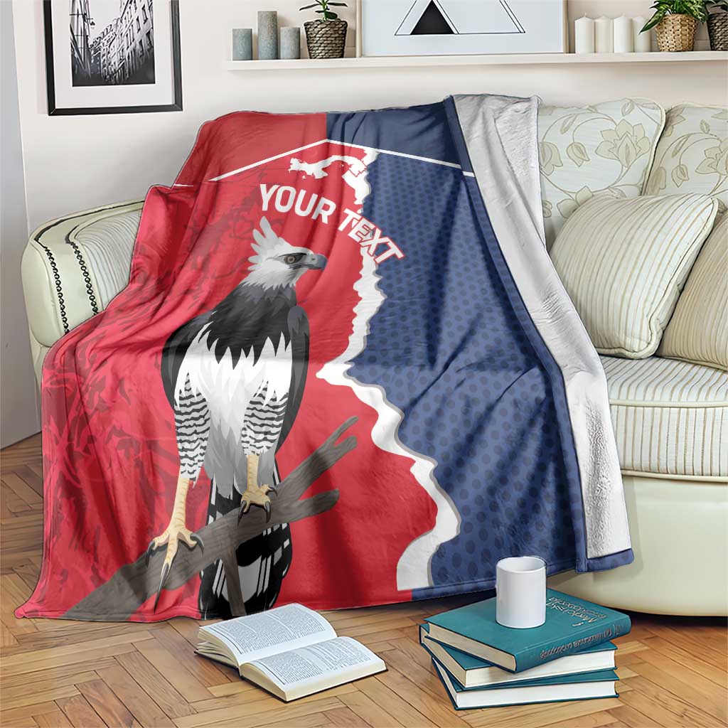 Panama 2026 Football Custom Blanket Los Canaleros Harpy Eagle