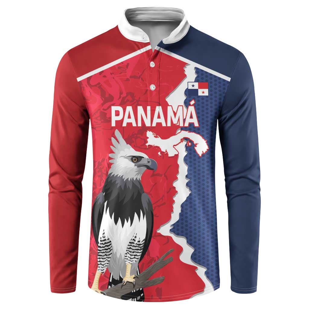 Panama 2026 Football Custom Button Sweatshirt Los Canaleros Harpy Eagle
