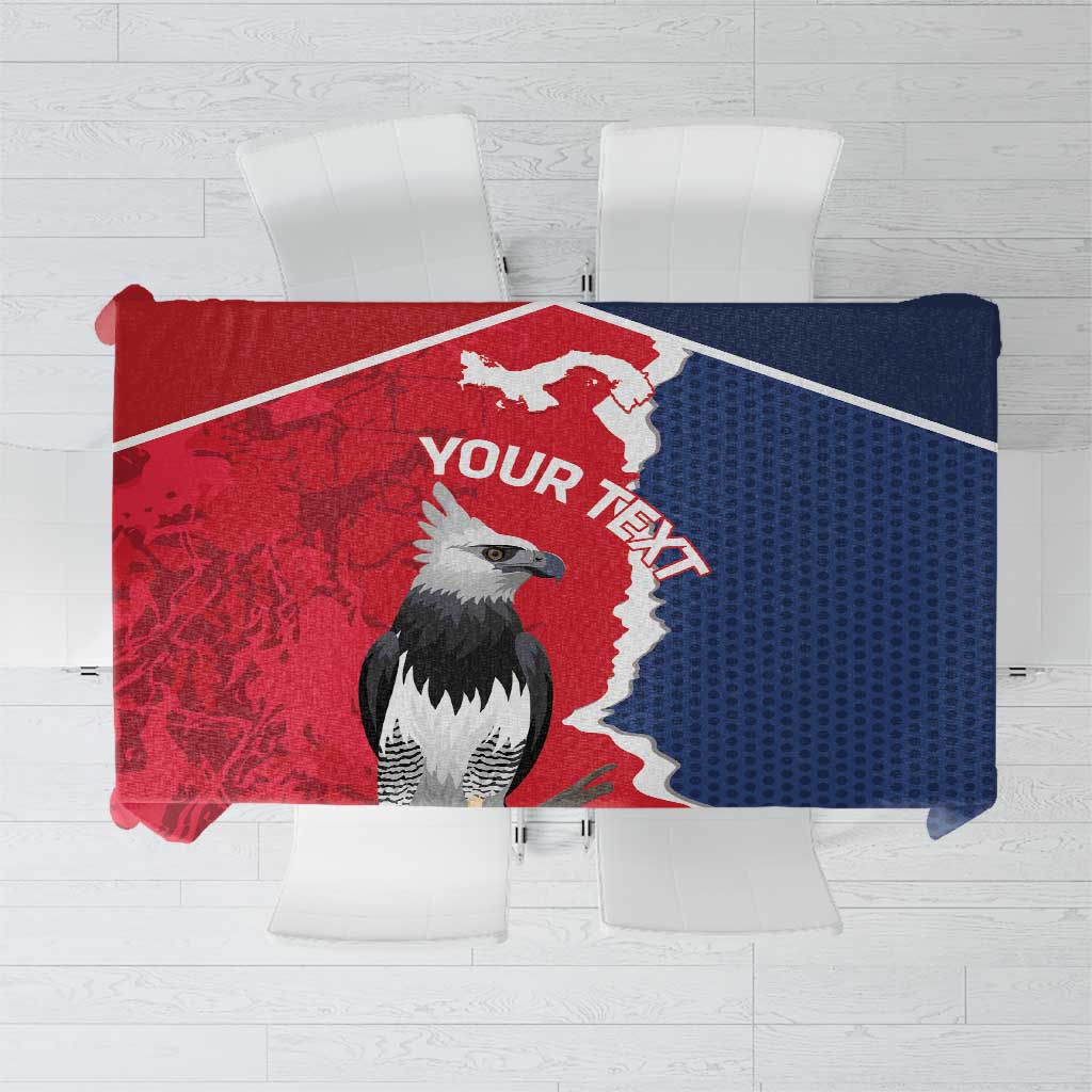 Panama 2026 Football Custom Tablecloth Los Canaleros Harpy Eagle