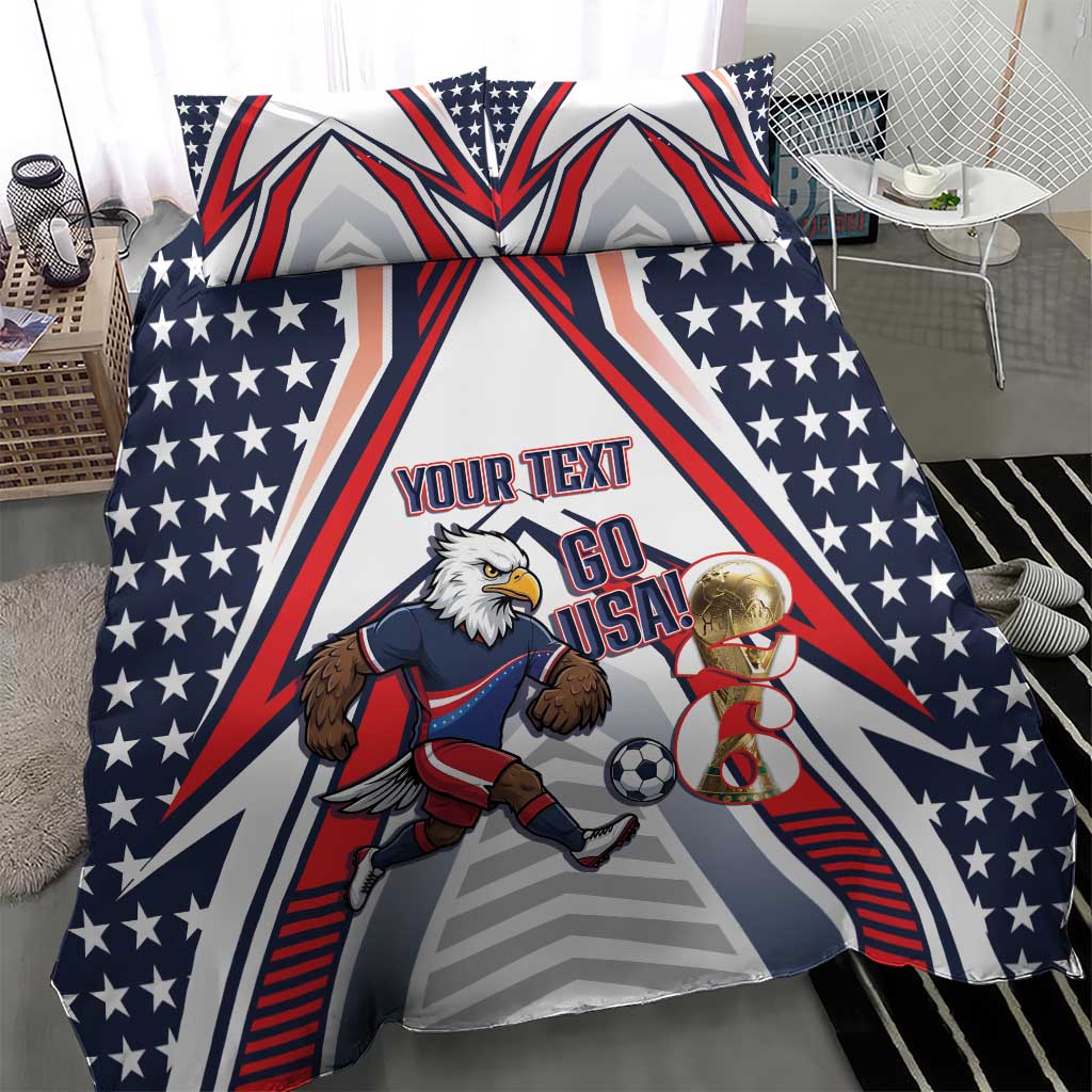 USA 2026 Soccer Custom Bedding Set United States Eagle Go Champions
