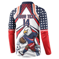 USA 2026 Soccer Custom Button Sweatshirt United States Eagle Go Champions