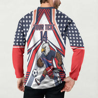 USA 2026 Soccer Custom Button Sweatshirt United States Eagle Go Champions