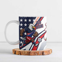 USA 2026 Soccer Custom Ceramic Mug United States Eagle Go Champions