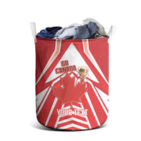 Canada 2026 Soccer Custom Laundry Basket Les Rouges Go Champions