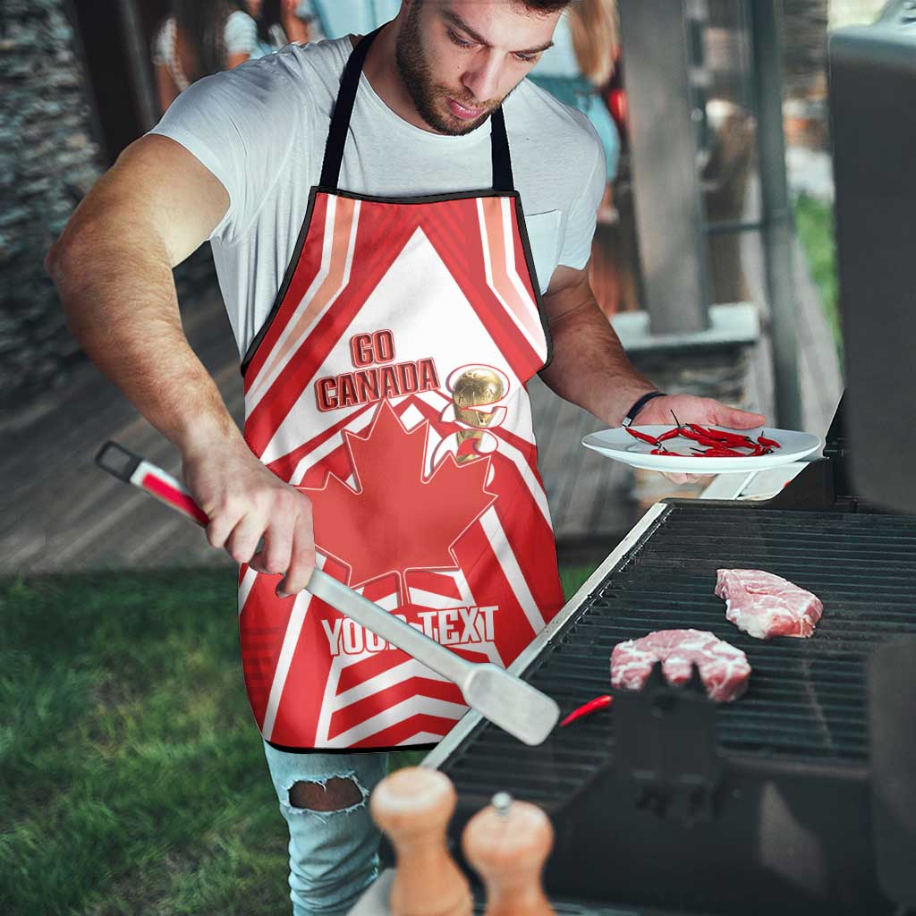 Canada 2026 Soccer Custom Apron Les Rouges Go Champions