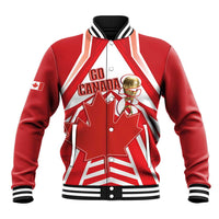 Canada 2026 Soccer Custom Baseball Jacket Les Rouges Go Champions
