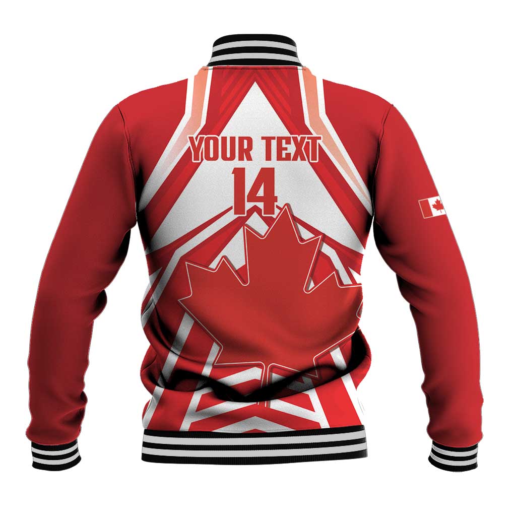 Canada 2026 Soccer Custom Baseball Jacket Les Rouges Go Champions