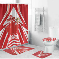 Canada 2026 Soccer Custom Bathroom Set Les Rouges Go Champions