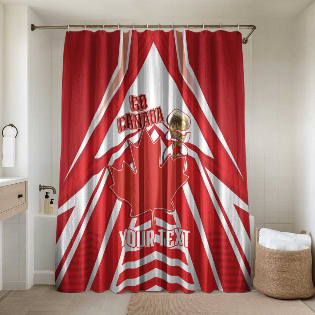 Canada 2026 Soccer Custom Bathroom Set Les Rouges Go Champions