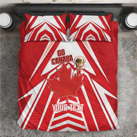 Canada 2026 Soccer Custom Bedding Set Les Rouges Go Champions