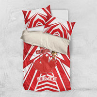 Canada 2026 Soccer Custom Bedding Set Les Rouges Go Champions