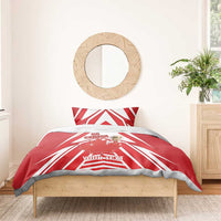 Canada 2026 Soccer Custom Bedding Set Les Rouges Go Champions