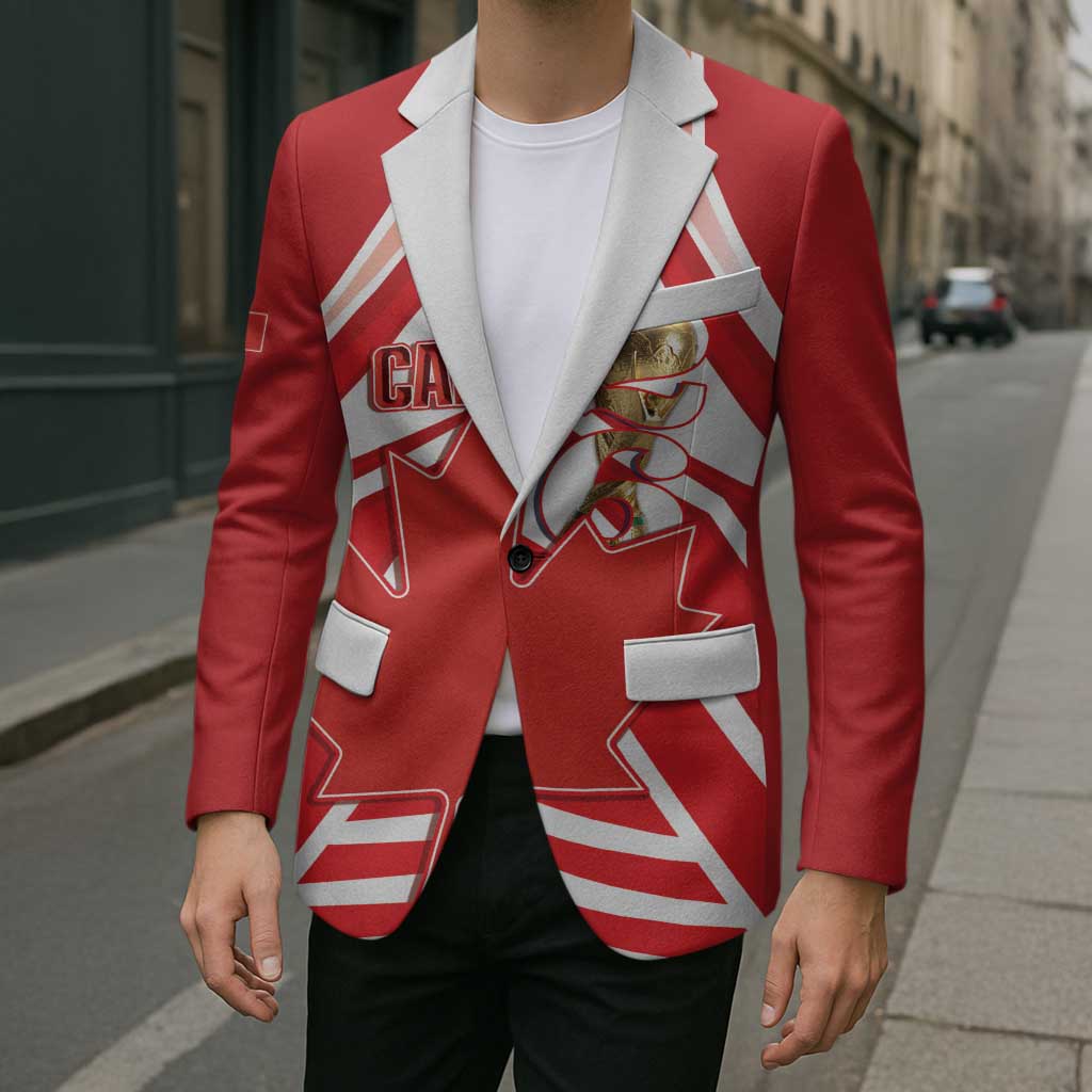 Canada 2026 Soccer Custom Blazer Les Rouges Go Champions