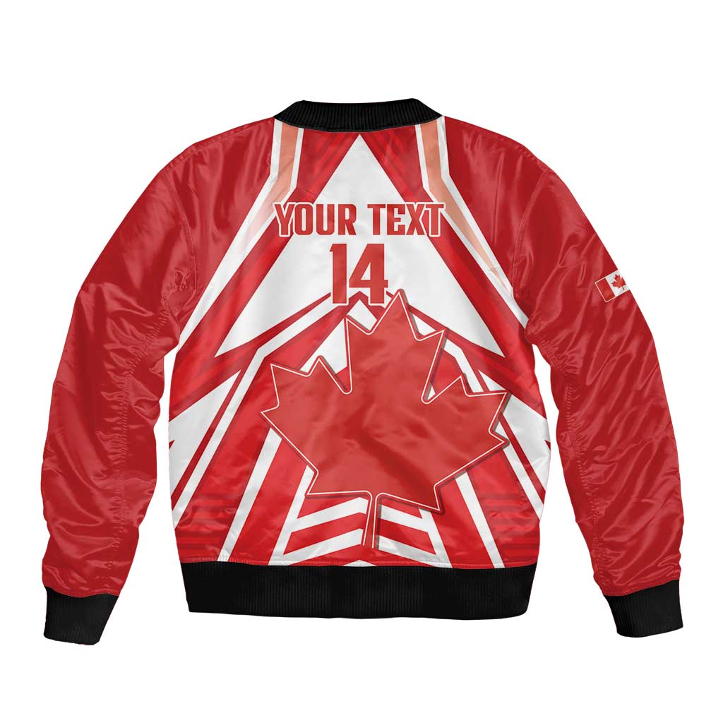 Canada 2026 Soccer Custom Bomber Jacket Les Rouges Go Champions