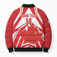 Canada 2026 Soccer Custom Bomber Puffer Jacket Les Rouges Go Champions