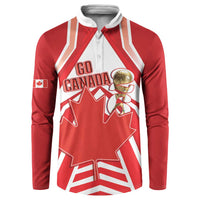 Canada 2026 Soccer Custom Button Sweatshirt Les Rouges Go Champions