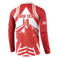 Canada 2026 Soccer Custom Button Sweatshirt Les Rouges Go Champions