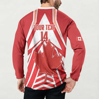 Canada 2026 Soccer Custom Button Sweatshirt Les Rouges Go Champions
