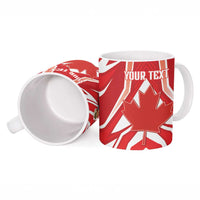 Canada 2026 Soccer Custom Ceramic Mug Les Rouges Go Champions