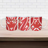 Canada 2026 Soccer Custom Ceramic Mug Les Rouges Go Champions