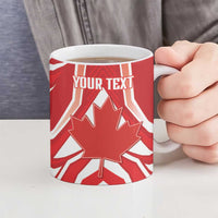 Canada 2026 Soccer Custom Ceramic Mug Les Rouges Go Champions