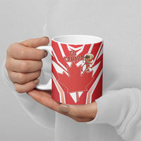 Canada 2026 Soccer Custom Ceramic Mug Les Rouges Go Champions