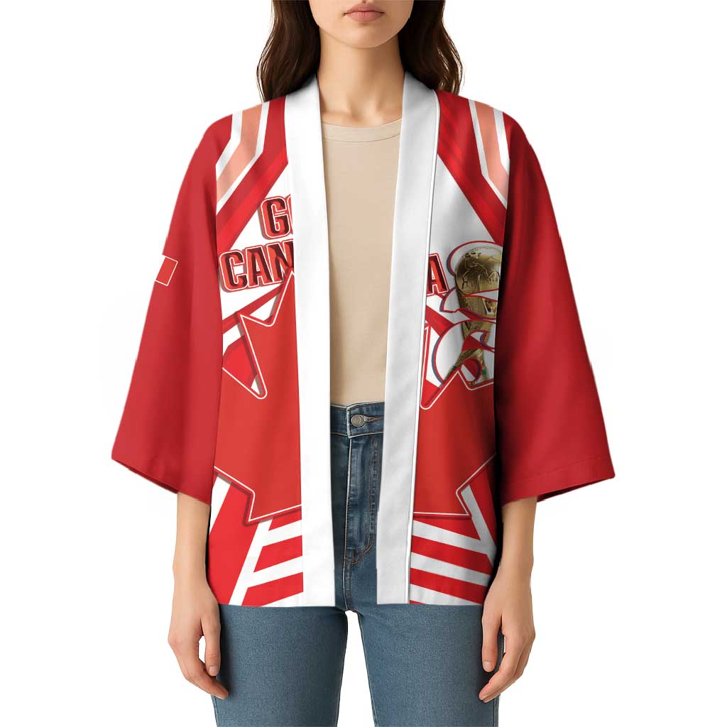 Canada 2026 Soccer Custom Kimono Les Rouges Go Champions