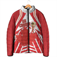 Canada 2026 Soccer Custom Padded Jacket Les Rouges Go Champions