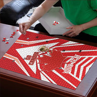 Canada 2026 Soccer Custom Puzzle Les Rouges Go Champions