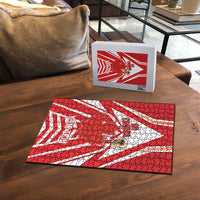 Canada 2026 Soccer Custom Puzzle Les Rouges Go Champions