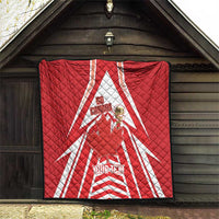 Canada 2026 Soccer Custom Quilt Les Rouges Go Champions