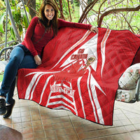 Canada 2026 Soccer Custom Quilt Les Rouges Go Champions