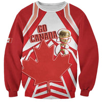 Canada 2026 Soccer Custom Sweatshirt Les Rouges Go Champions