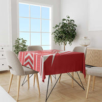 Canada 2026 Soccer Custom Tablecloth Les Rouges Go Champions