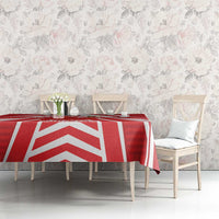 Canada 2026 Soccer Custom Tablecloth Les Rouges Go Champions