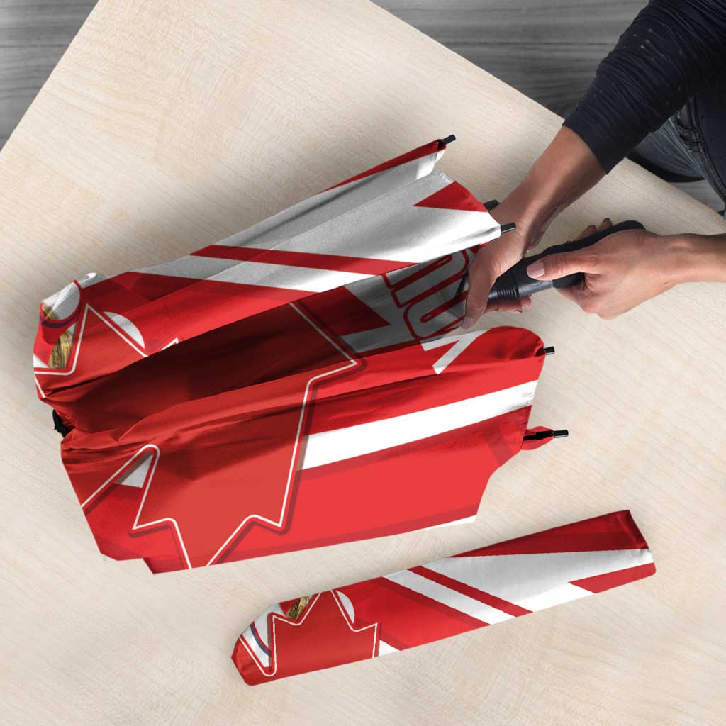 Canada 2026 Soccer Custom Umbrella Les Rouges Go Champions