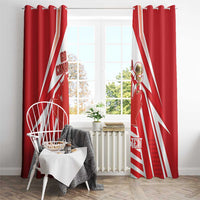 Canada 2026 Soccer Custom Window Curtain Les Rouges Go Champions